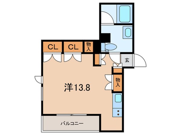 カーザ・エルミタッジオの物件間取画像